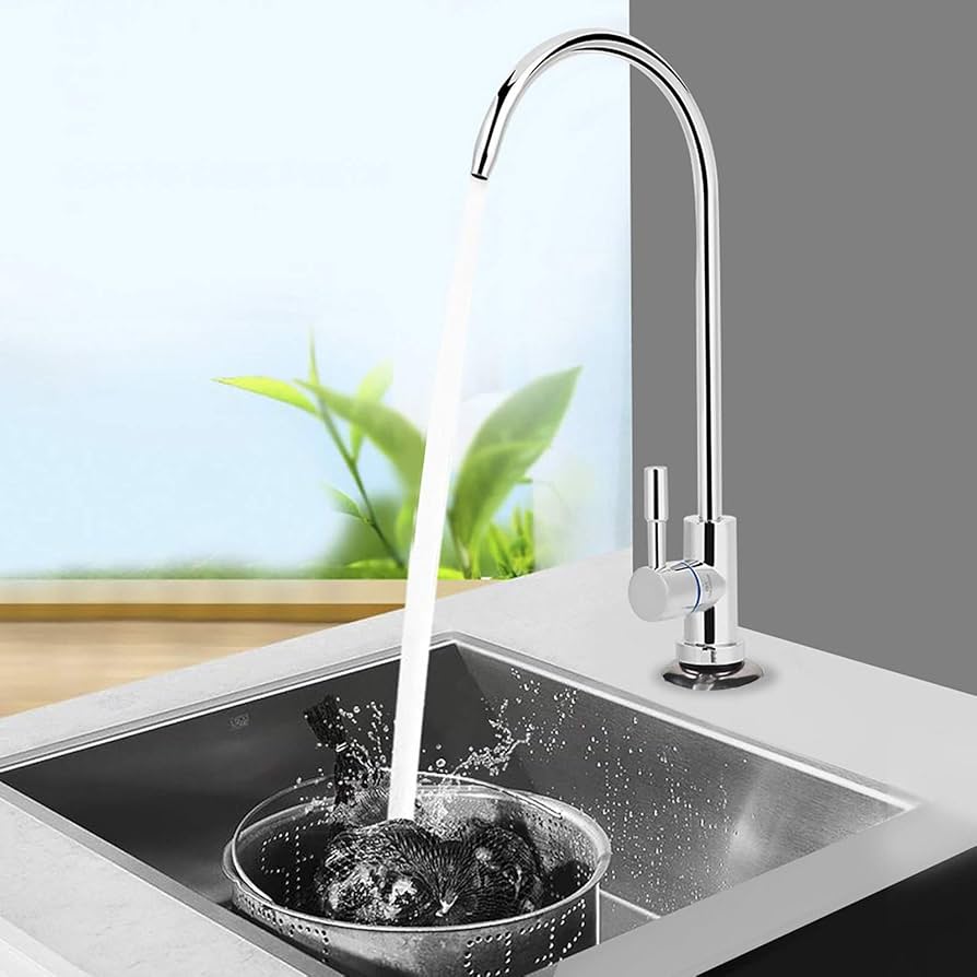 Amazon.co.jp: 飲料水蛇口、ステンレス鋼キッチン浄水器蛇口、逆